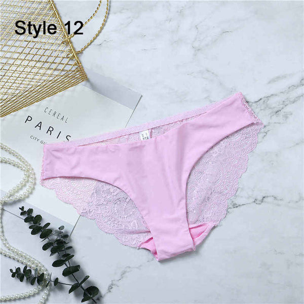 New Women Bikini Panties Low Waist Swimwear Bottom Floral Print Leopard Lace Female Swimsuit Seamless Briefs Beachwear Bathing