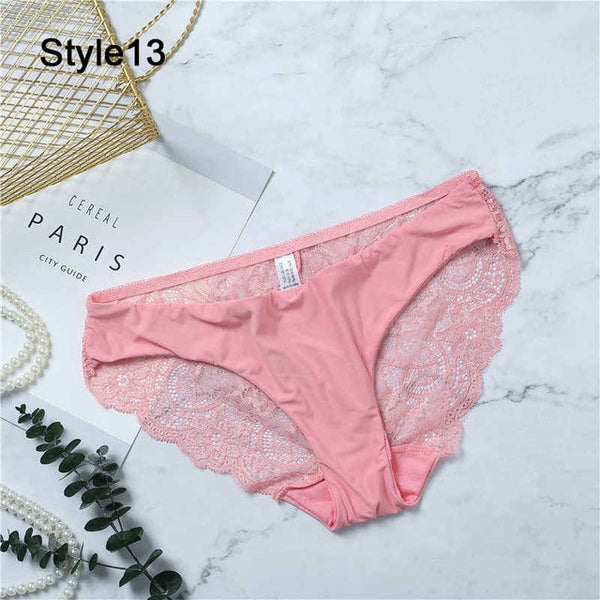 New Women Bikini Panties Low Waist Swimwear Bottom Floral Print Leopard Lace Female Swimsuit Seamless Briefs Beachwear Bathing