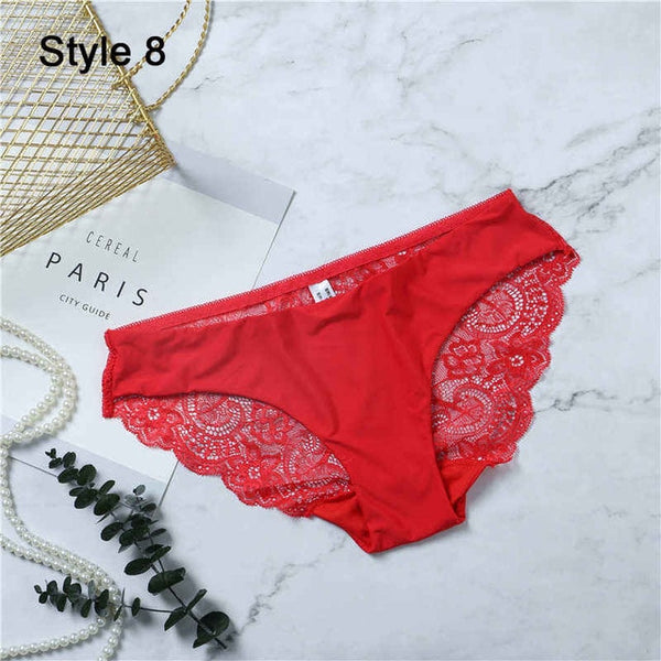 New Women Bikini Panties Low Waist Swimwear Bottom Floral Print Leopard Lace Female Swimsuit Seamless Briefs Beachwear Bathing