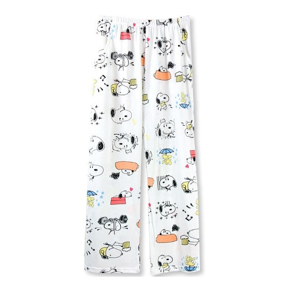 Women Home wear cartoon dog Lounge pants Sleep Bottoms girls cute Pajama Pants comfortable sleepwears Indoor Clothing